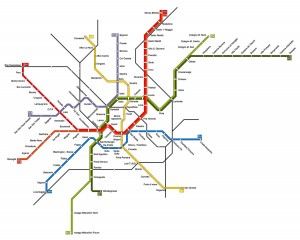 Map Subway Milan